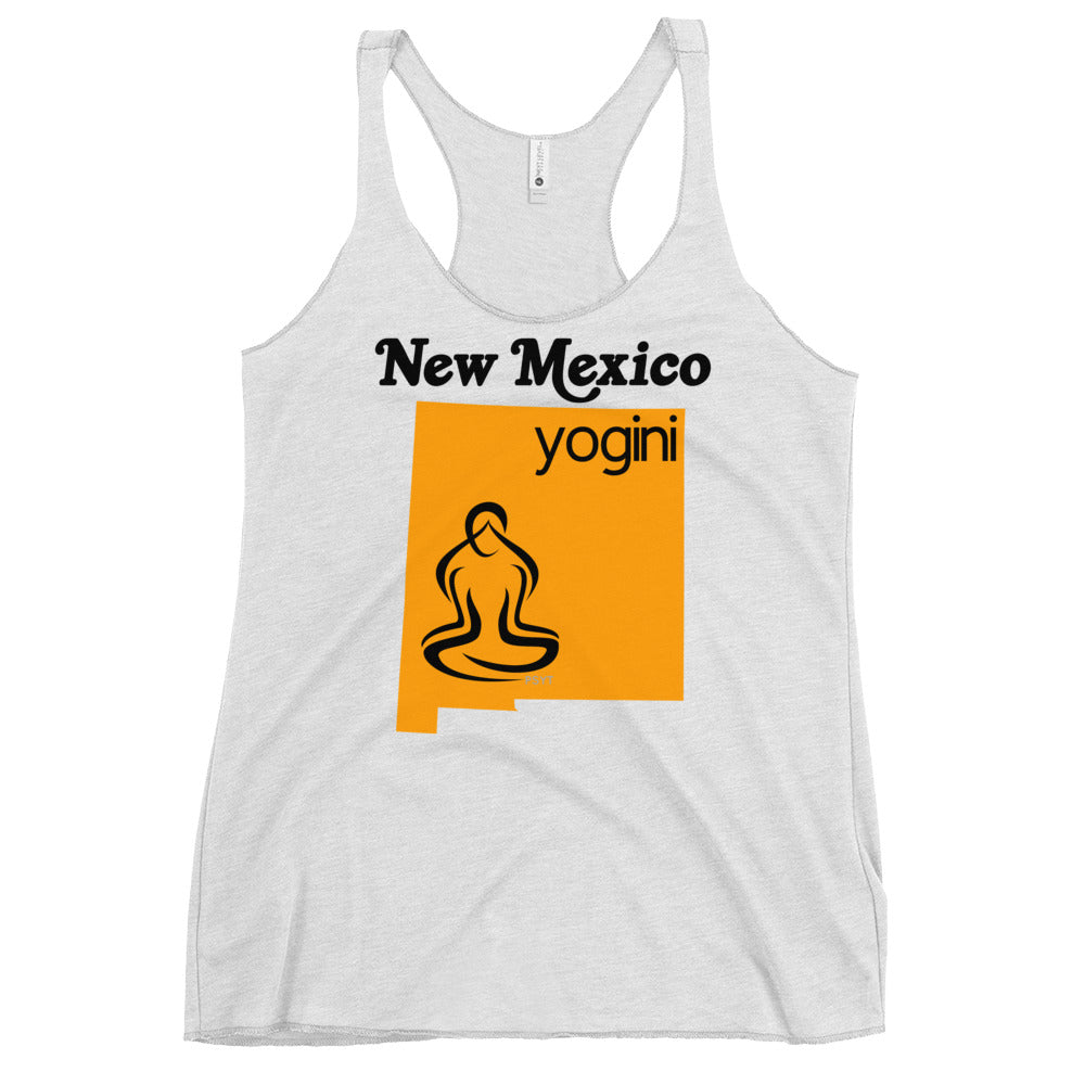 New Mexico Map Yogini White Tank Top