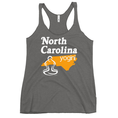 North Carolina Map Yogini Dark Color Tank Top