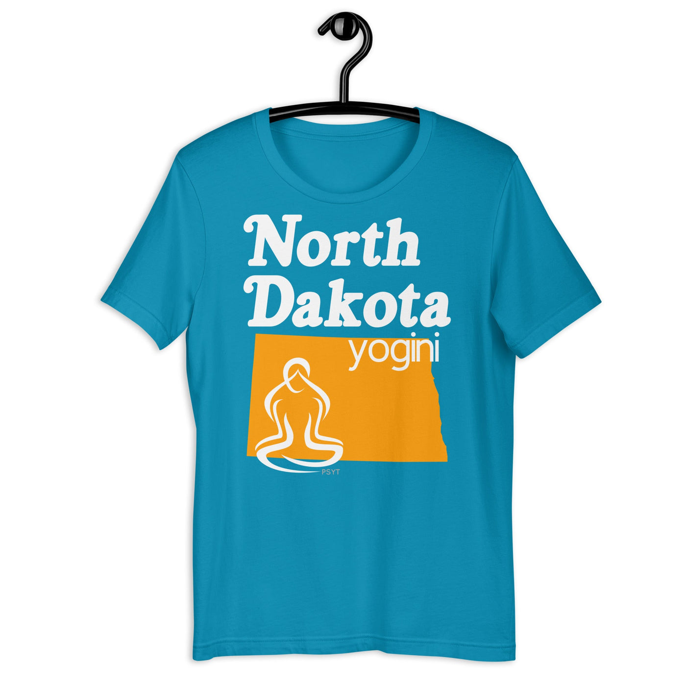 North Dakota Map Yogini Dark Shirt