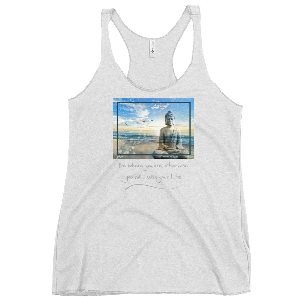 Ocean Buddha Quote Tank Top