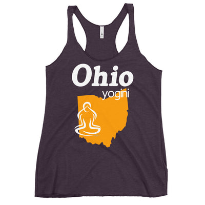 Ohio Map Yogini Dark Color Tank Top