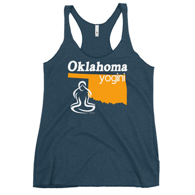 Oklahoma Map Yogini Dark Color Tank Top