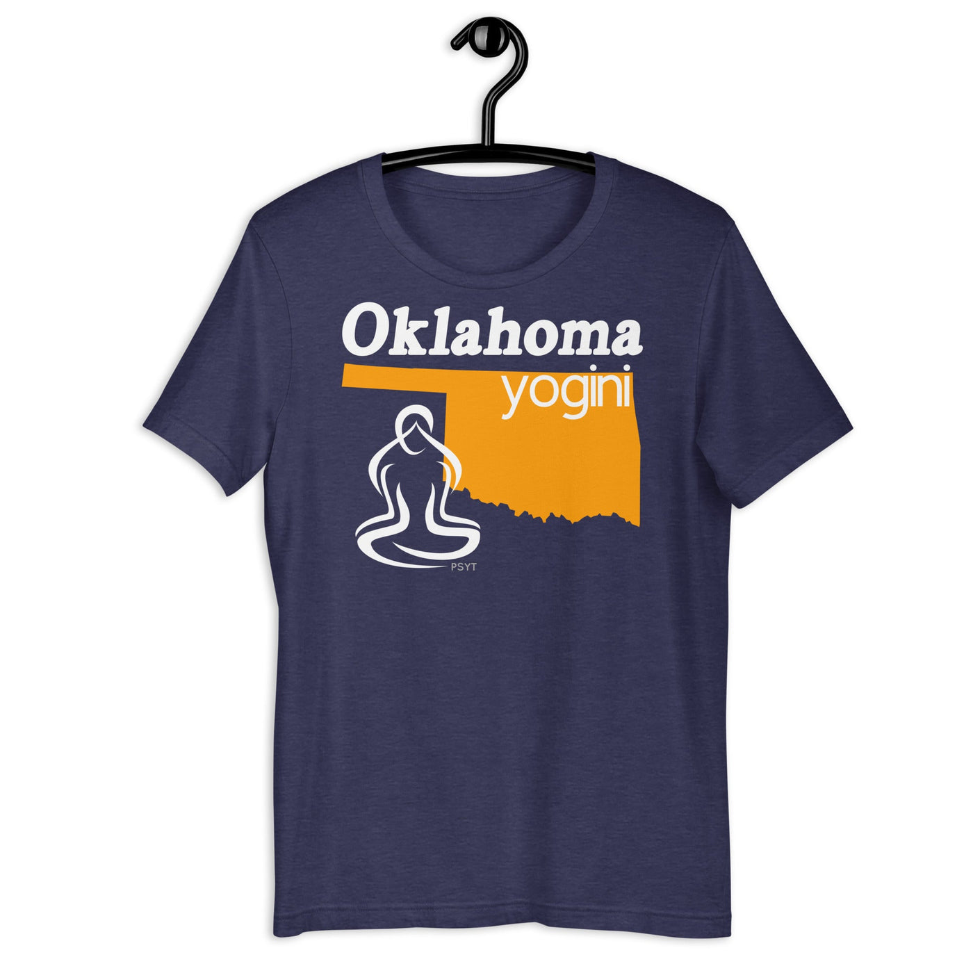 Oklahoma Map Yogini Dark Shirt