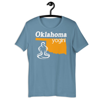 Oklahoma Map Yogini Dark Shirt