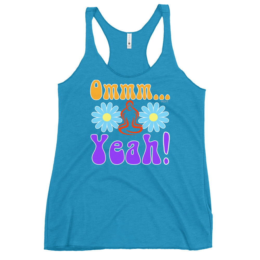 Om Yeah Retro Groovy Racerback Tank Top