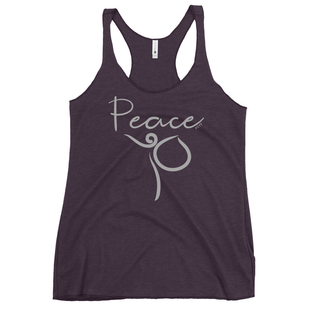 Peace Inspiration Dance Pose Racerback Tank Top