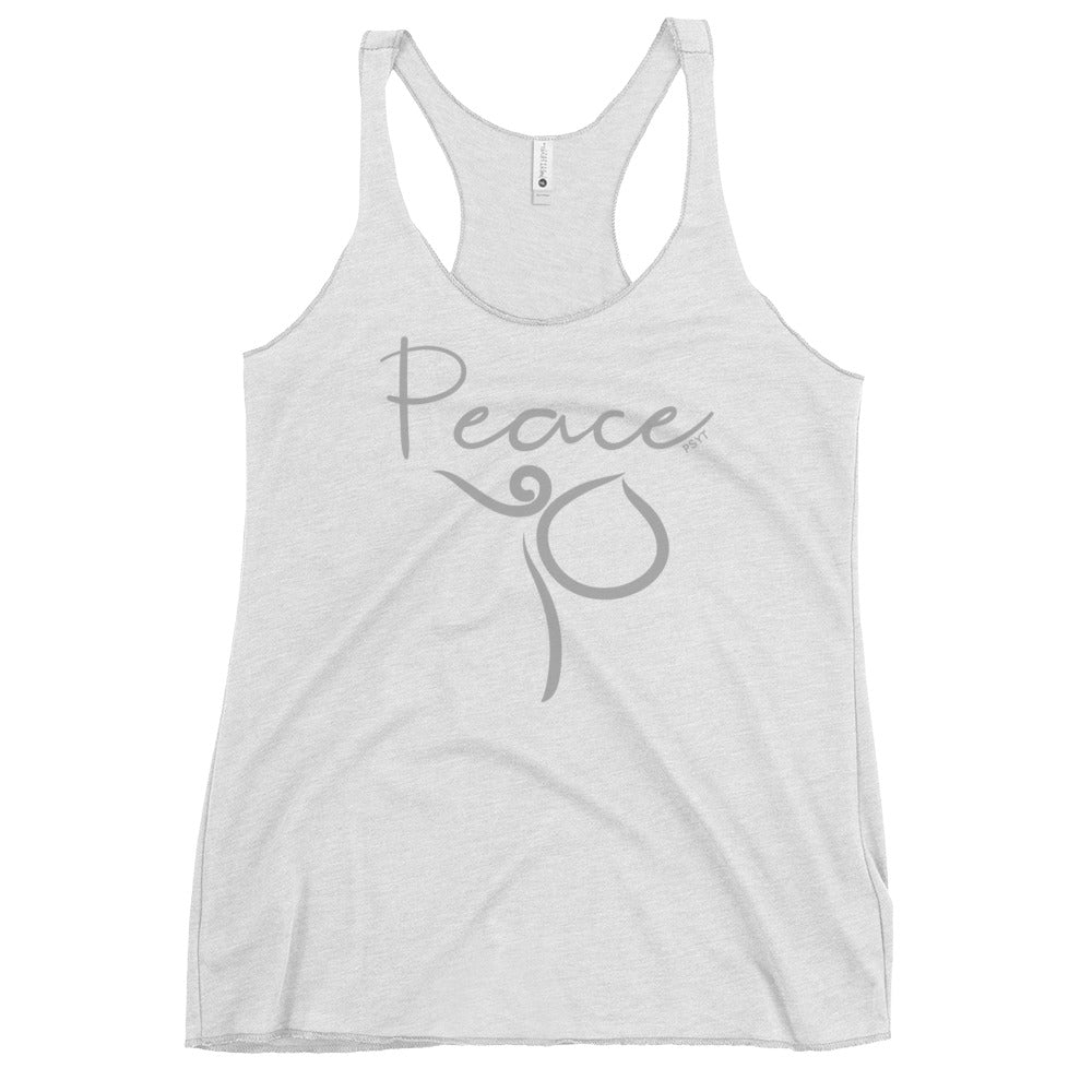 Peace Inspiration Dance Pose Racerback Tank Top