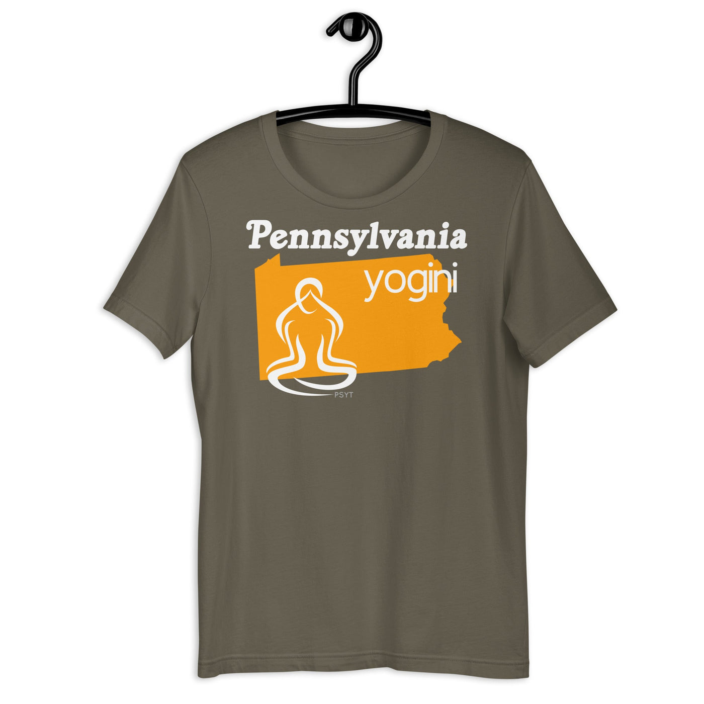 Pennsylvania Map Yogini Dark Shirt