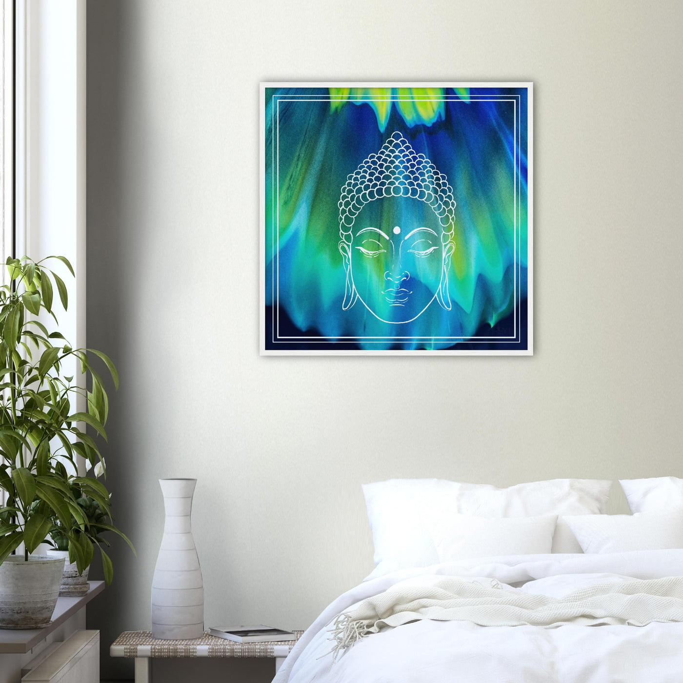 Psychedelic Buddha Wood Frame