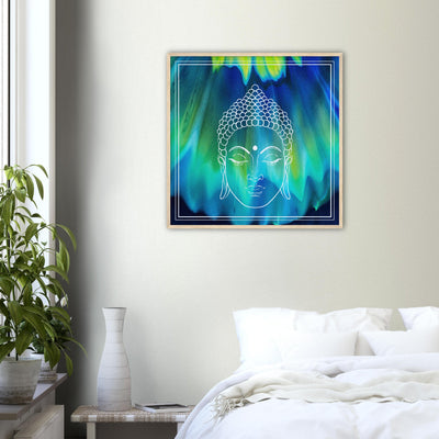 Psychedelic Buddha Wood Frame