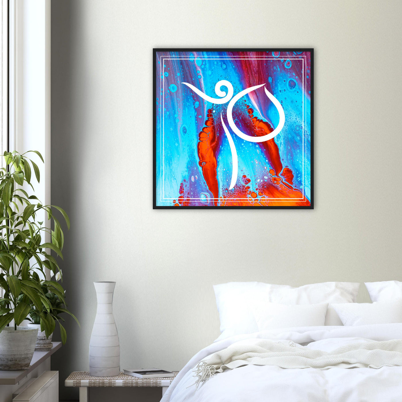 Psychedelic Dance Pose Wood Frame