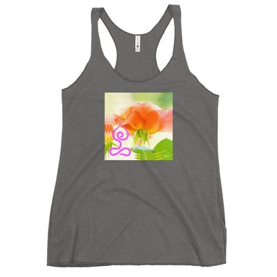 Rose Flower Lotus Pose Tank Top