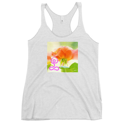 Rose Flower Lotus Pose Tank Top