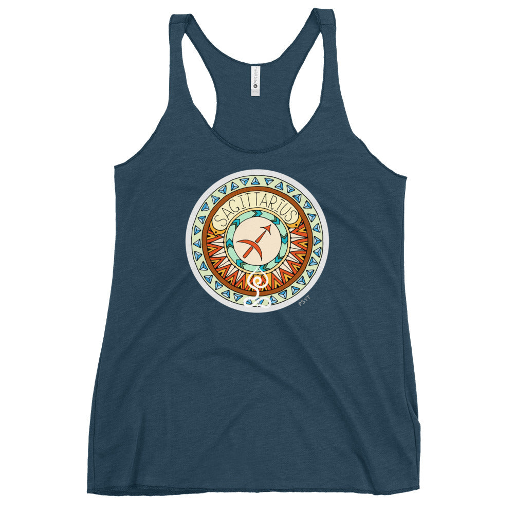 Sagittarius Yogastrology Racerback Tank Top