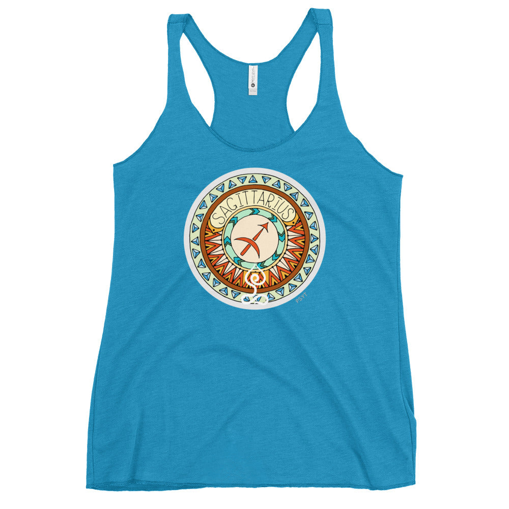 Sagittarius Yogastrology Racerback Tank Top