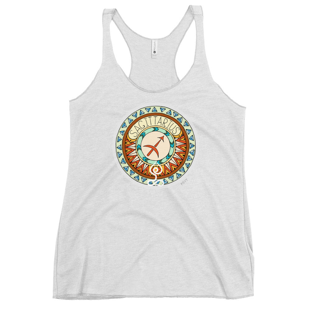 Sagittarius Yogastrology Racerback Tank Top