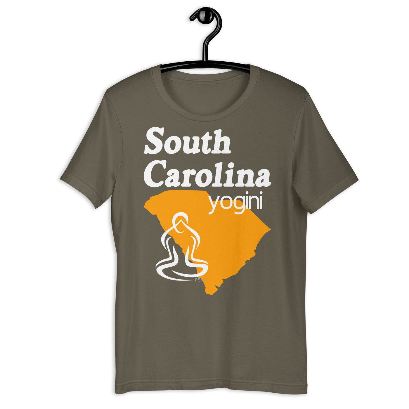 South Carolina Map Yogini Dark Shirt