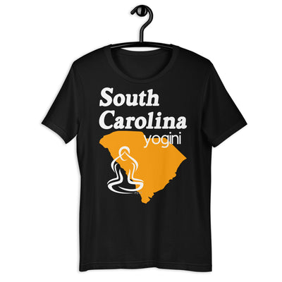 South Carolina Map Yogini Dark Shirt