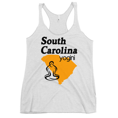 South Carolina Map Yogini White Tank Top