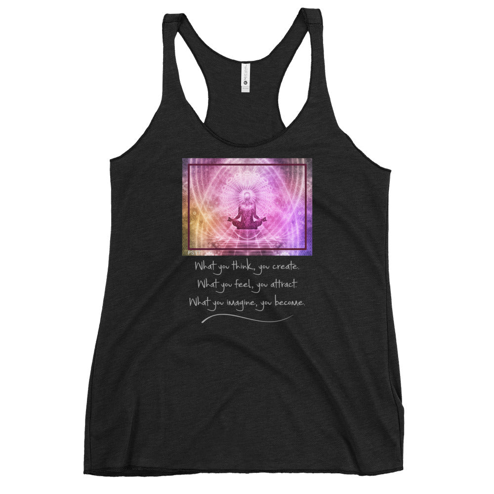 Space Time Buddha Quote Tank Top