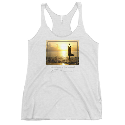 Sunrise Tree Pose Quote Tank Top