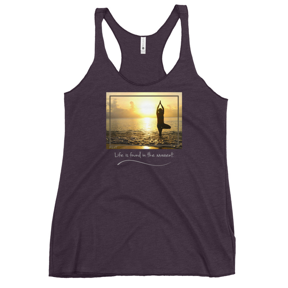 Sunrise Tree Pose Quote Tank Top