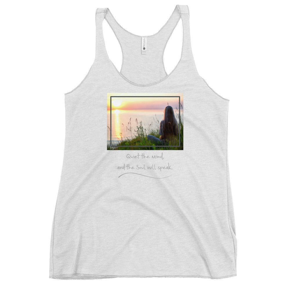 Sunset Meditation Quote Tank Top