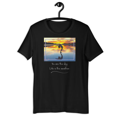 Sunset Salutation Pose Quote Shirt