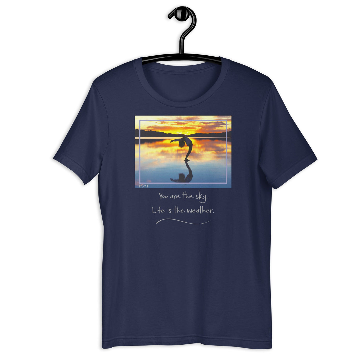 Sunset Salutation Pose Quote Shirt