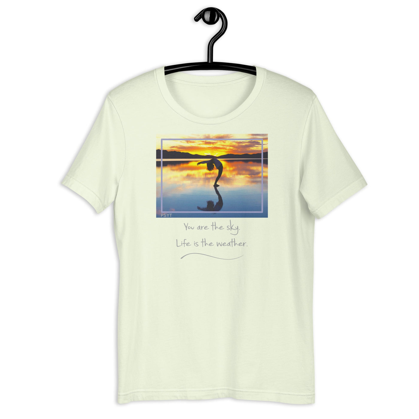 Sunset Salutation Pose Quote Shirt