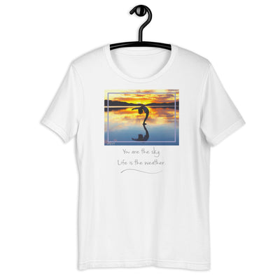 Sunset Salutation Pose Quote Shirt