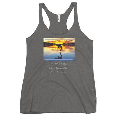 Sunset Salutation Pose Quote Tank Top