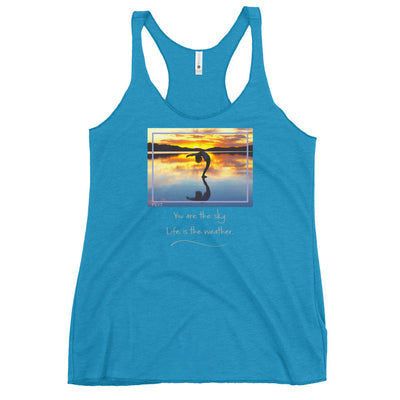 Sunset Salutation Pose Quote Tank Top