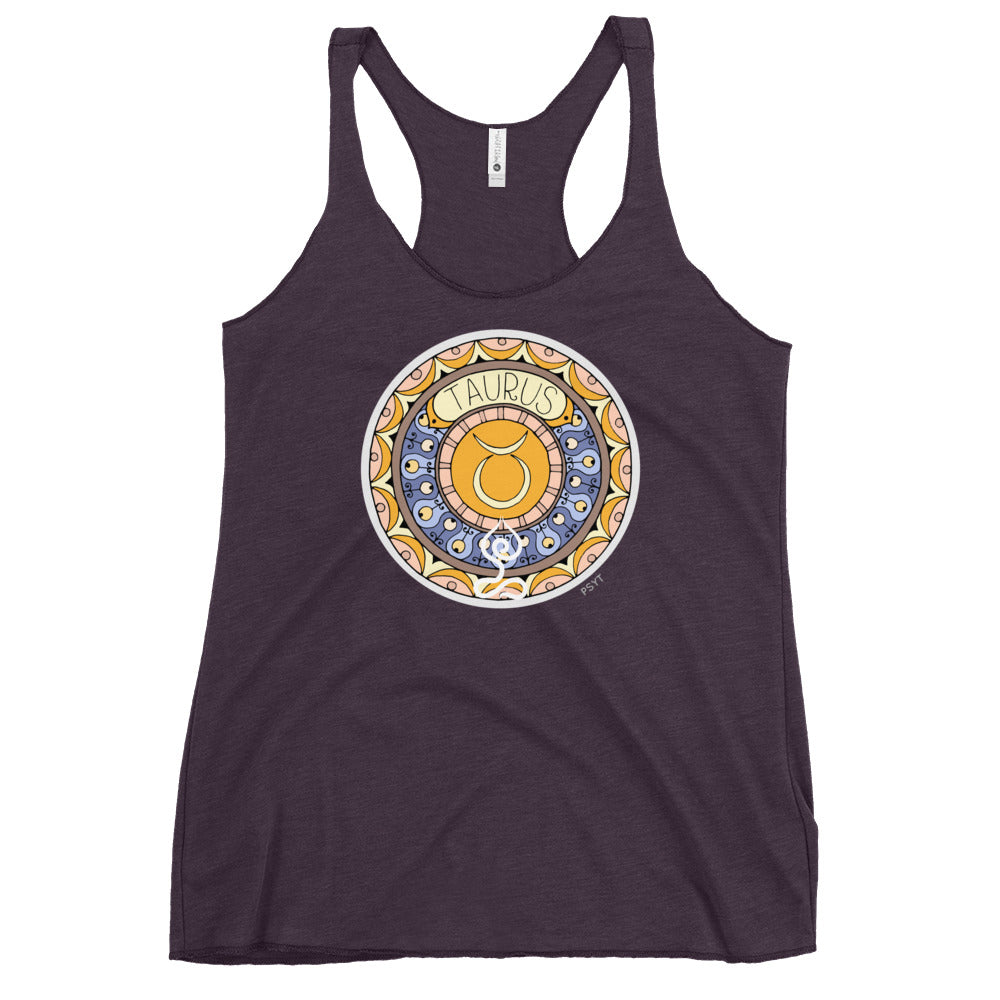 Taurus Yogastrology Racerback Tank Top