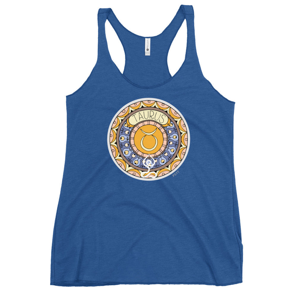 Taurus Yogastrology Racerback Tank Top