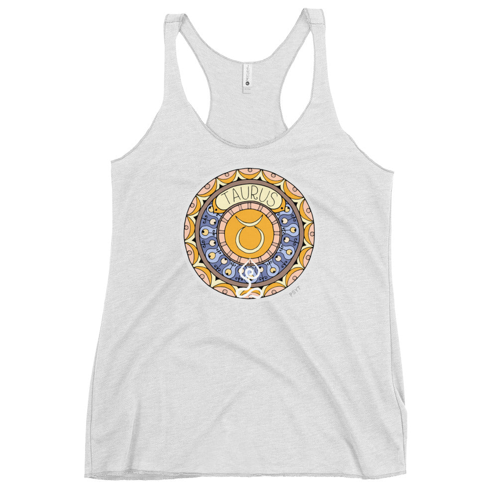 Taurus Yogastrology Racerback Tank Top