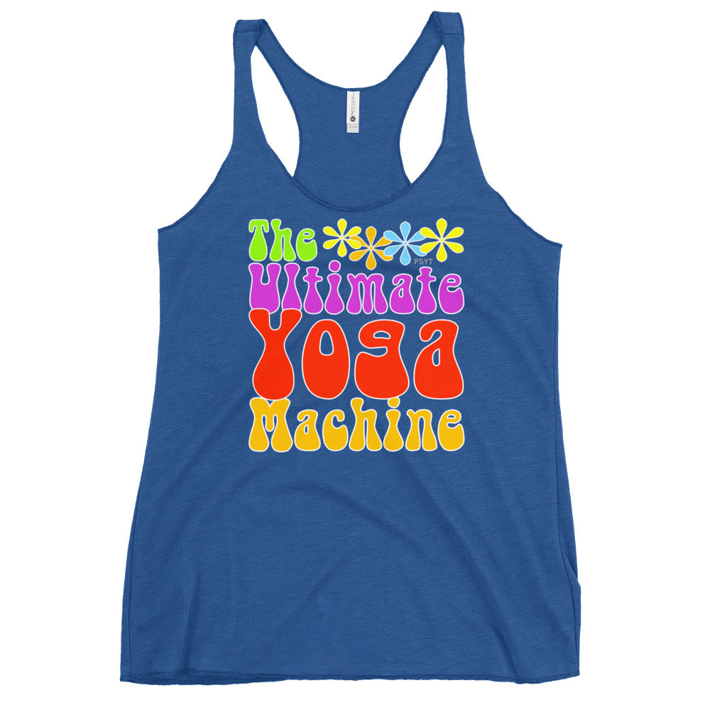 The Ultimate Yoga Machine Retro Groovy Racerback Tank Top