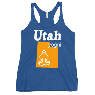 Utah Map Yogini Dark Color Tank Top