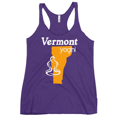 Vermont Map Yogini Dark Color Tank Top