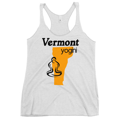 Vermont Map Yogini White Tank Top