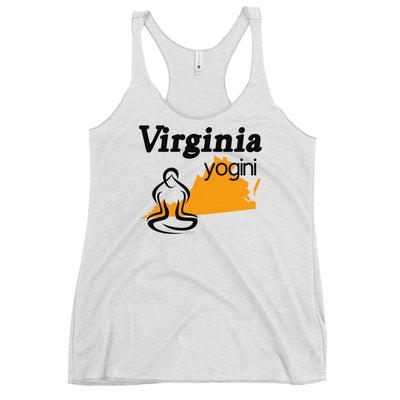 Virginia Map Yogini White Tank Top