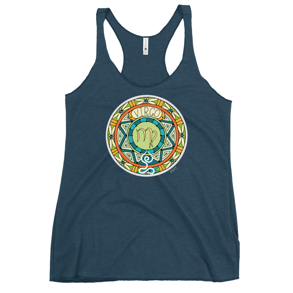 Virgo Yogastrology Racerback Tank Top