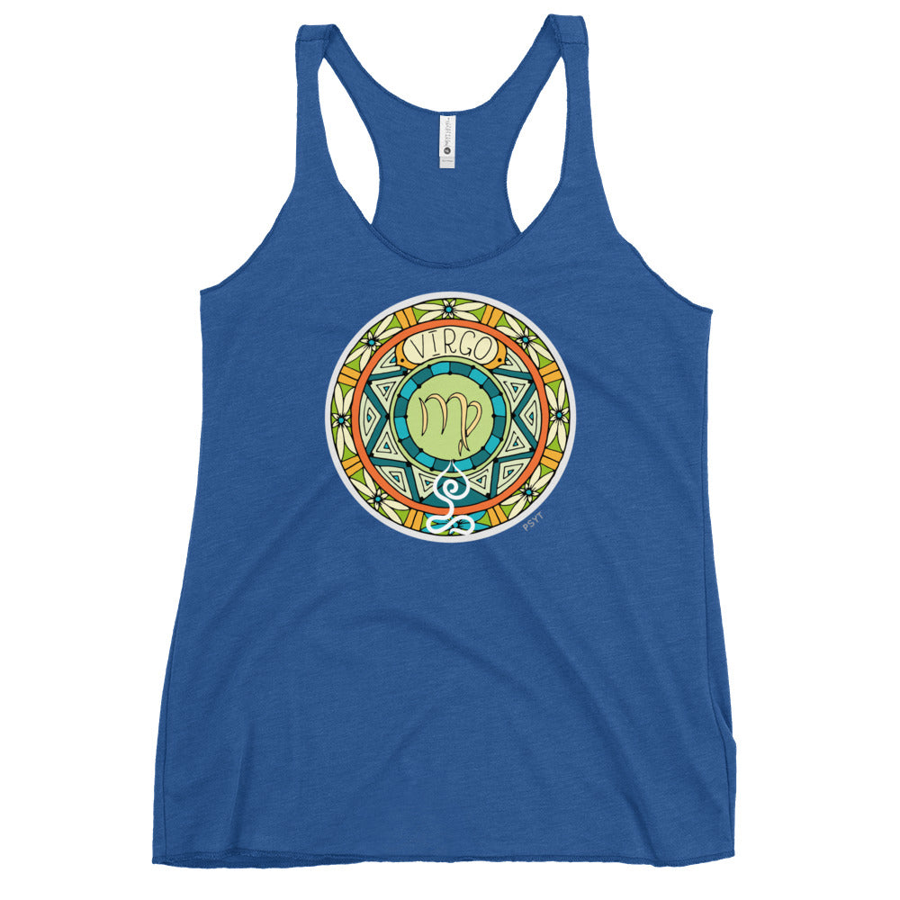 Virgo Yogastrology Racerback Tank Top