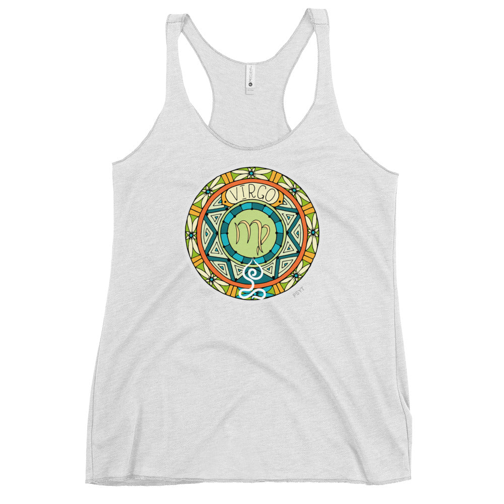 Virgo Yogastrology Racerback Tank Top