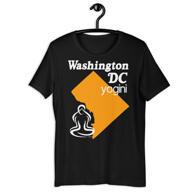 Washington DC Map Yogini Dark Shirt