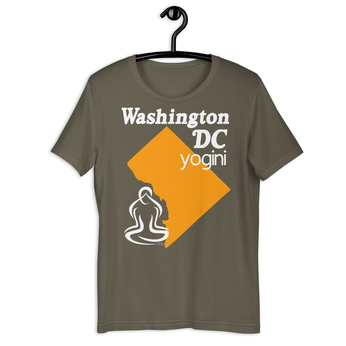 Washington DC Map Yogini Dark Shirt