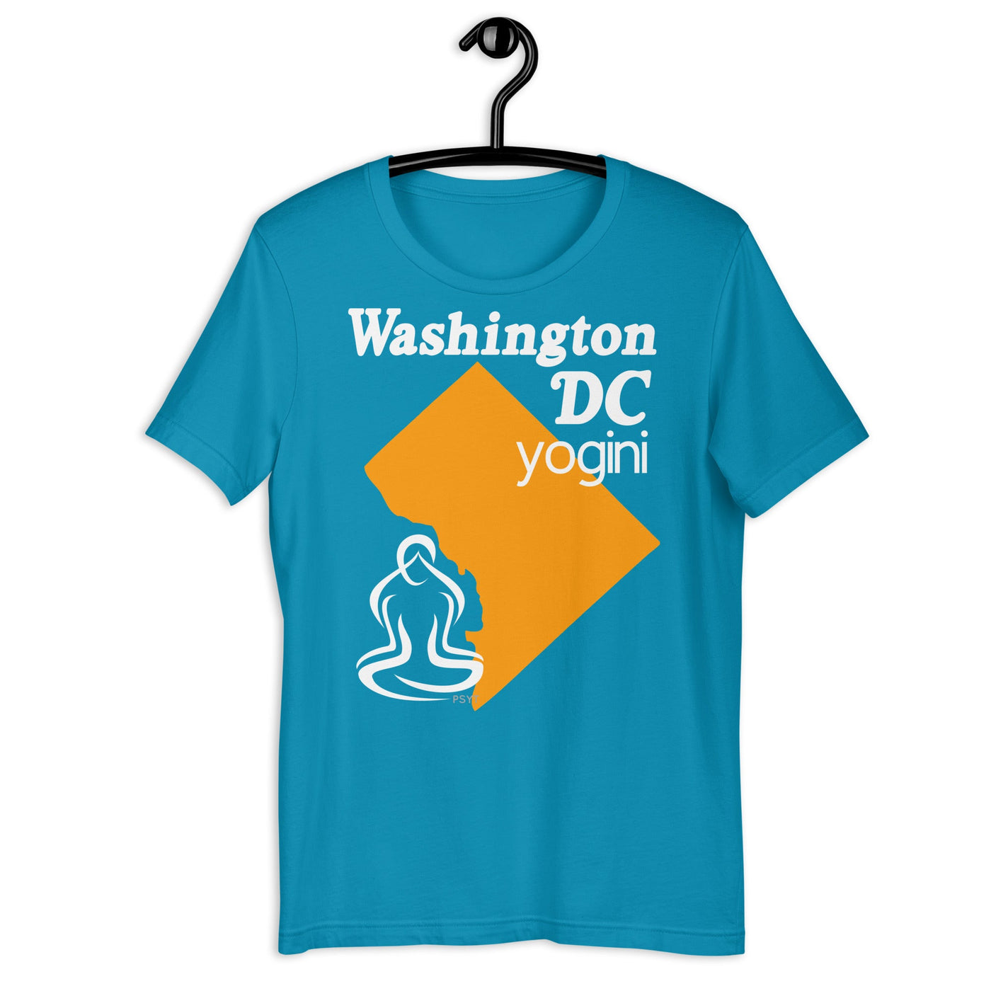 Washington DC Map Yogini Dark Shirt