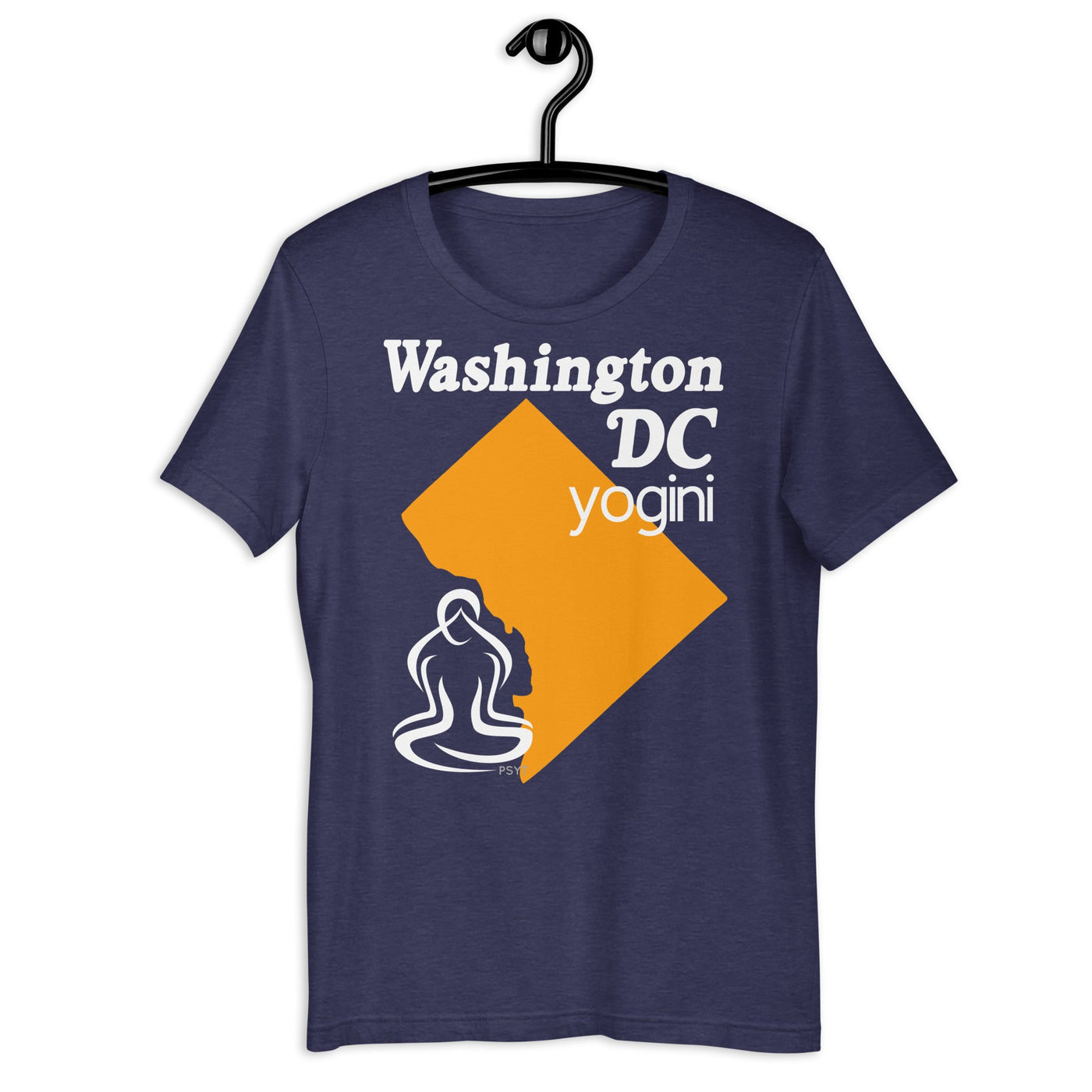 Washington DC Map Yogini Dark Shirt