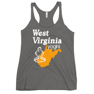 West Virginia Map Yogini Dark Color Tank Top