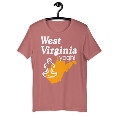 West Virginia Map Yogini Dark Shirt